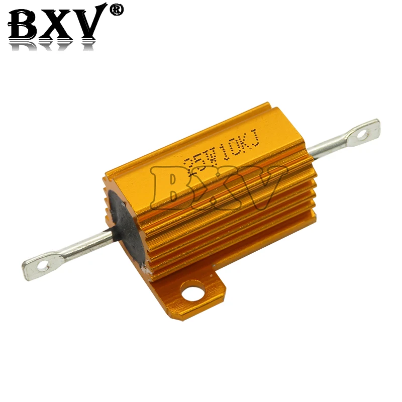 RX24ตัวต้านทานโลหะแบบมีลวด25W,ใหม่0.01 ~ 30K 1 2 3 5 6 8 10 20 100 150 200โอห์ม500 1K 10K 10K 10K