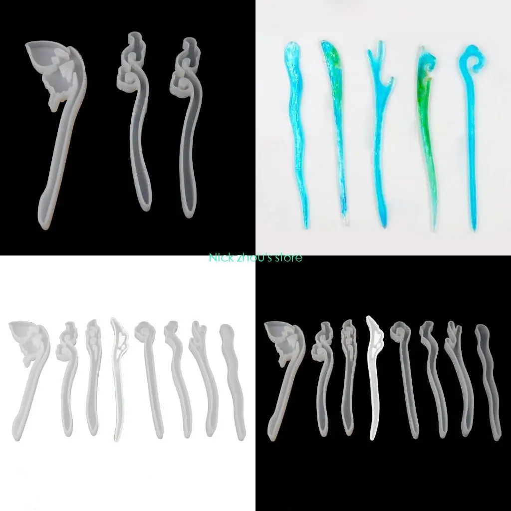 

E15E Stereo Hair Silicone Mold Hair Shaped Casting Mold Hair Epoxy Resin Casting Mold Clay Molds