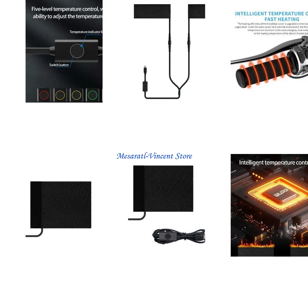 

A70F холодная погода Мотоциклевые ручки Теплые средства повышенной прочти 5 тепловых режимов