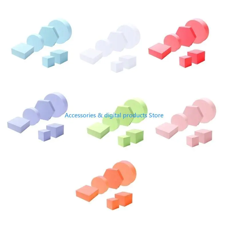 77JD Geometry Photo Props Cube Ornaments Jewelry Props Morandi Color Decor