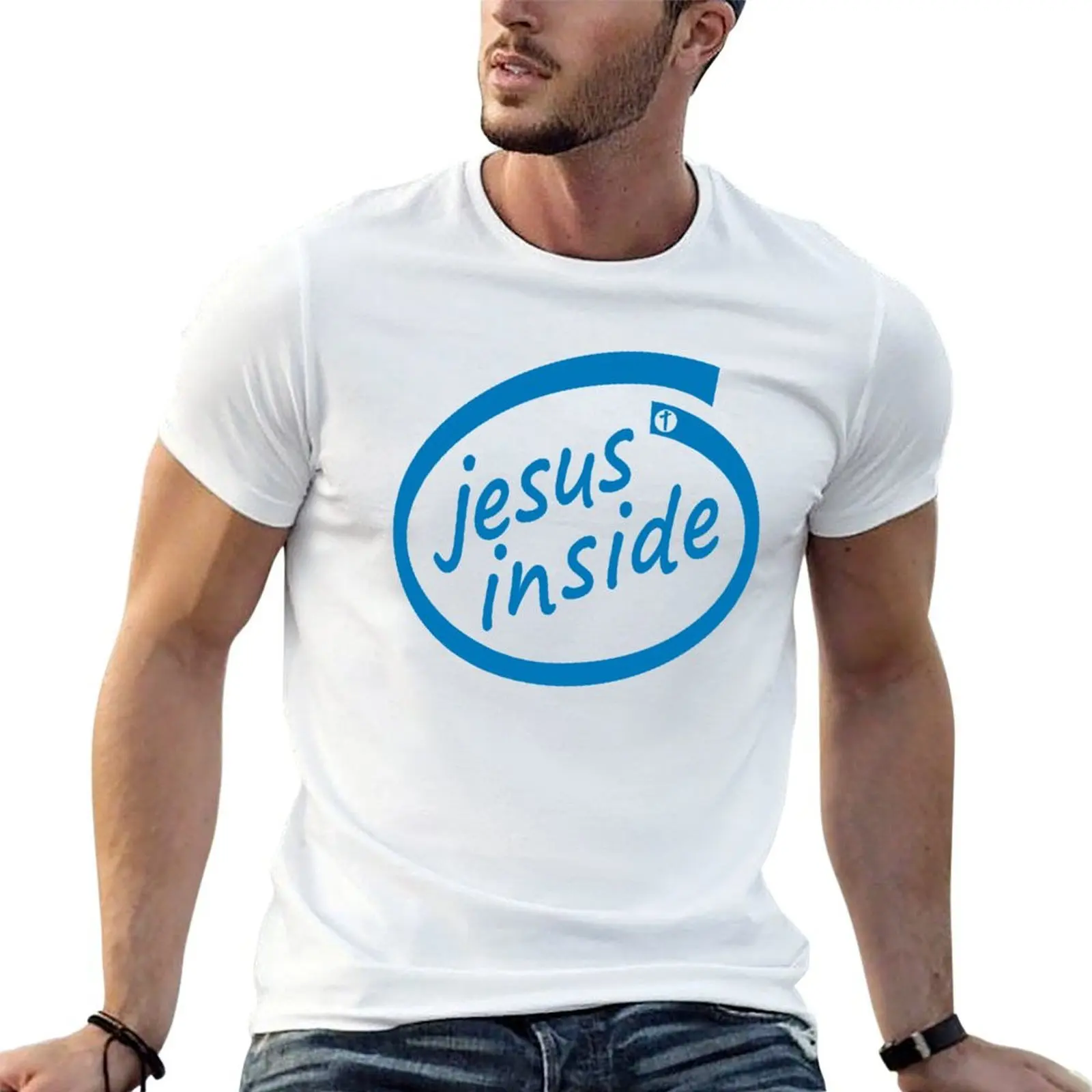 jesus inside - nerd - christian - believe God Jesus4m3 T-Shirt graphic t shirts for man man t shirt designer T-Shirt