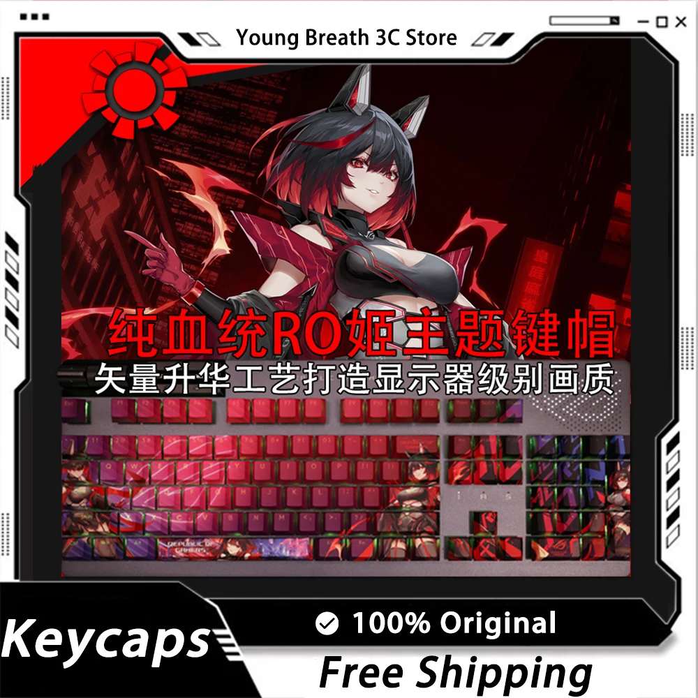 

Custom Hentai SE7EN Keycaps Mechanical keyboard kit Keycap Kawaii Light Transmission 108Key PBT Keycap Set PC Gamer Accessories