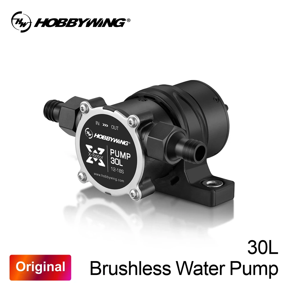 

Hobbywing PUMP 30L Flexible Impeller Pump for Agricultural Drones 12-18S High-Effective Pump Operation Powerful Flow Output