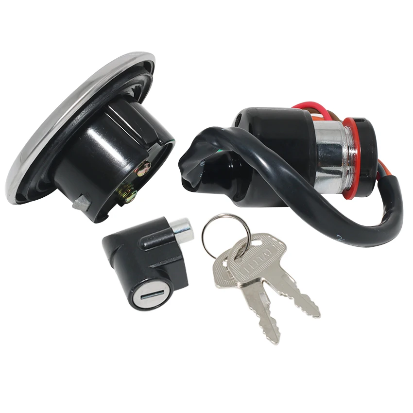 Motorcycle Fuel Gas Ignition Switch Lock With Key Kit For Suzuki GN125 GN 125 1982 1983 1984 1985 1986 1987 1988 1989-2001