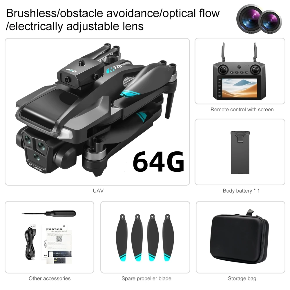 

M22 MAX Drone 8k Profesional Hd Dual Camera Aerial Photography 5G Obstacle Avoidance Foldable Brushless Quadcopter Toy