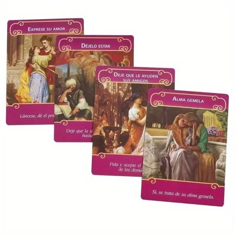 1 Box Of Los Angeles Del Amor Español, Romance Angels Oracle Cards, Spanish For Tarot, Divination Card Game Board Game Cards