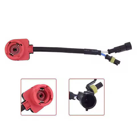 New D2S D2R HID Bulb Retrofit AMP Type Aftermarket Ballast Adapter Converter Socket Connector