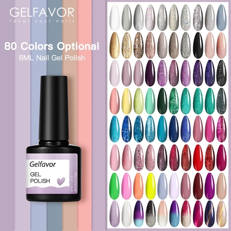 

ROSALIND UV Gel Varnishes Nail Polish Hybrid Soak Off Semi Permanent UV Gel Nail Art Nail Polish Base Top Coat 5/8ml