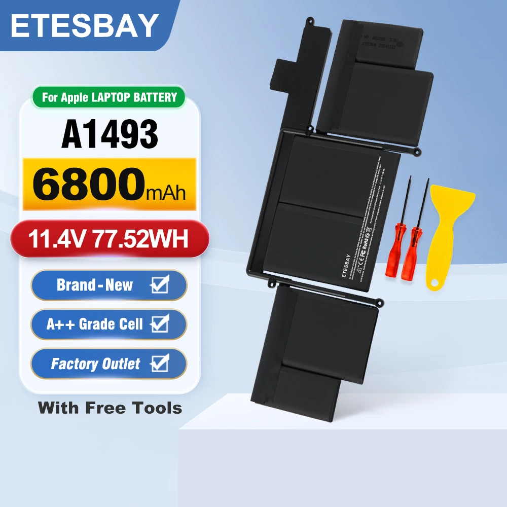 ETESBAY Laptop Battery A1493 for Apple A1502 ME864LL/A ME866LL/A; MacBook Pro13