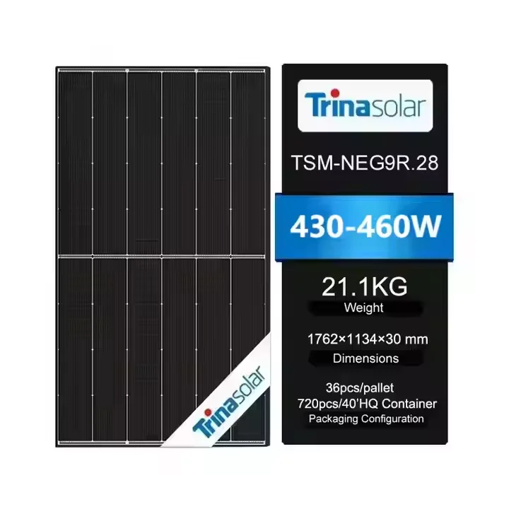 Hybrid DIY Solar Energy Storage System 8kW Trina Double Glass Solar Panel Deye Hybrid 8kW Inverter for Residential Use