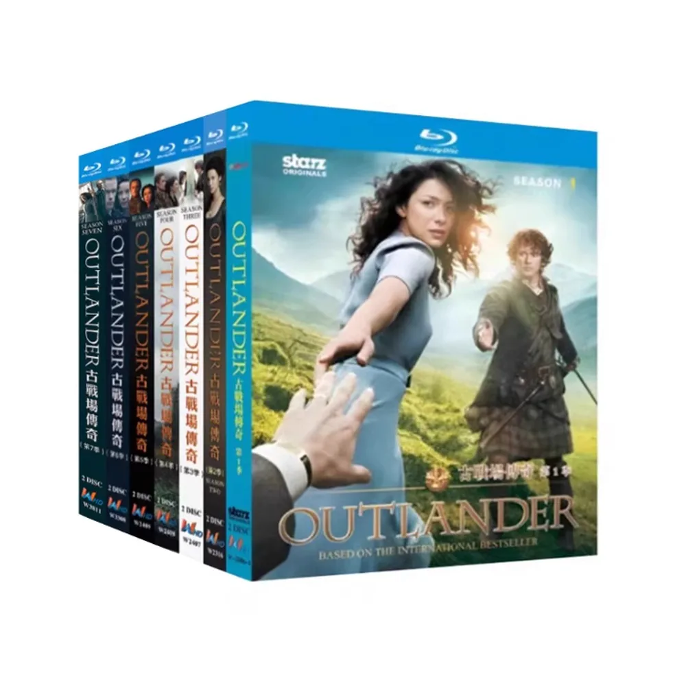 Blu-ray BD High Definition British TV Series Outlander Seasons 1-7 14 Discs