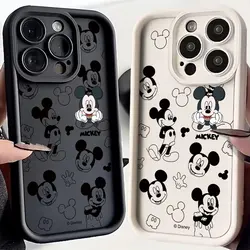 Cute Cartoon Mickey Mouse Phone Case For OPPO Reno 2 3 4 5 6 7 7Z 8 8T 10 11 12 Pro Plus 4G 5G Soft TPU Back Cover