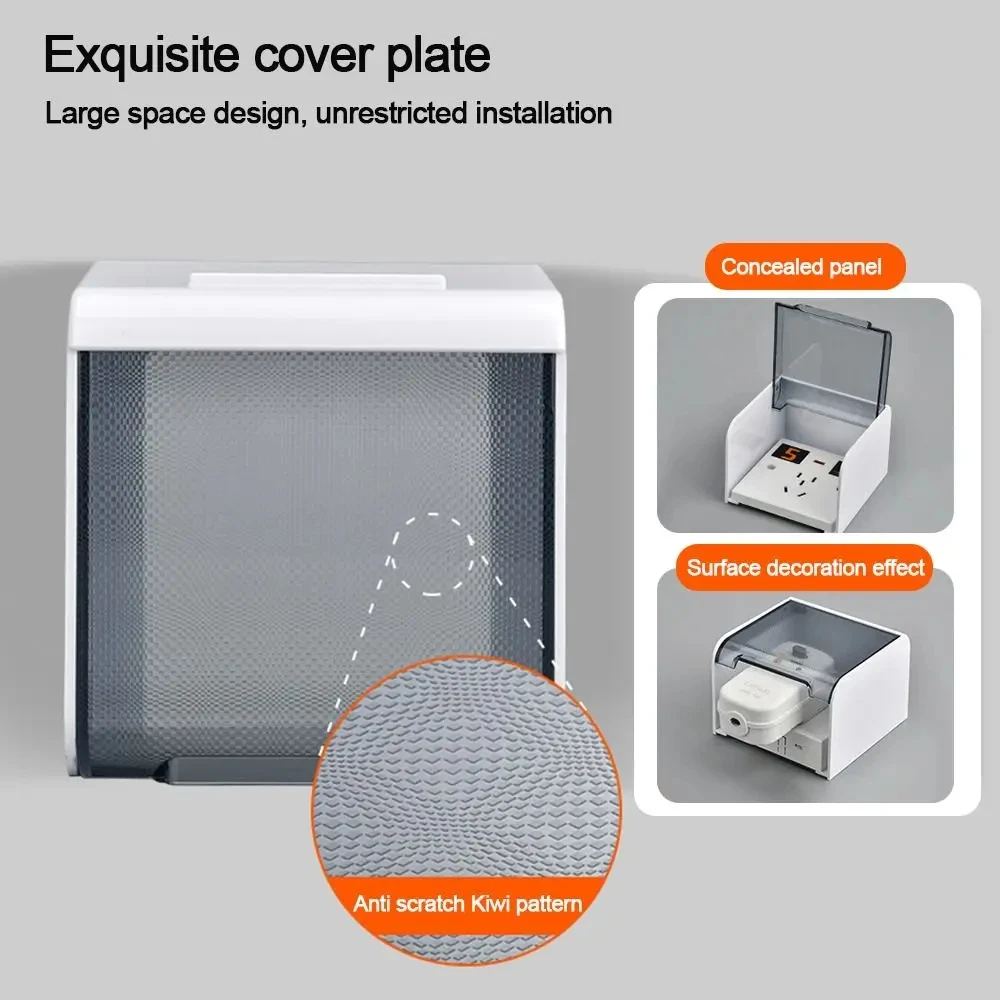 Outlet Supplies Electric Plug Rainproof Cover Protection Socket Outdoor Socket Waterproof Box Switch Protective Cover