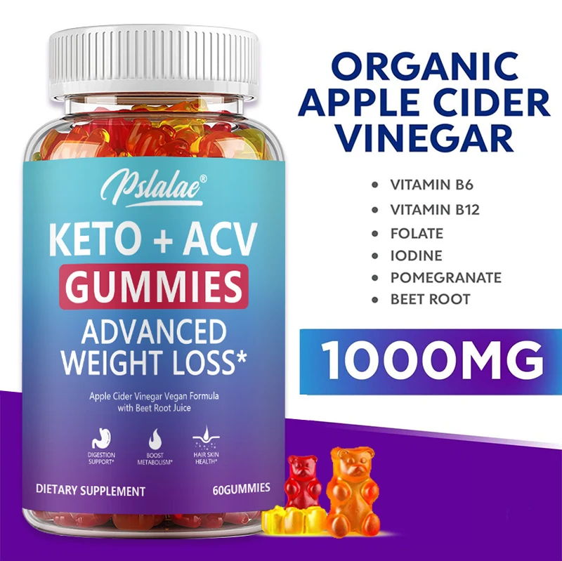 Keto + ACV Gummies - Burn Fat, Improve Digestion, Boosts Metabolism, Weight Management, Relieve Bloating