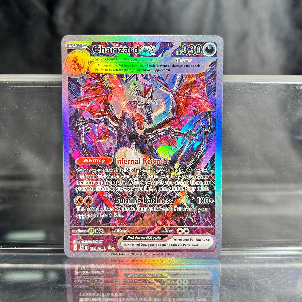 Folie PKM Einzelkarten Pikachu Charizard EX Bubble Mew Game Seltene Sammelkarten PTCG Rainbow Proxy Cards