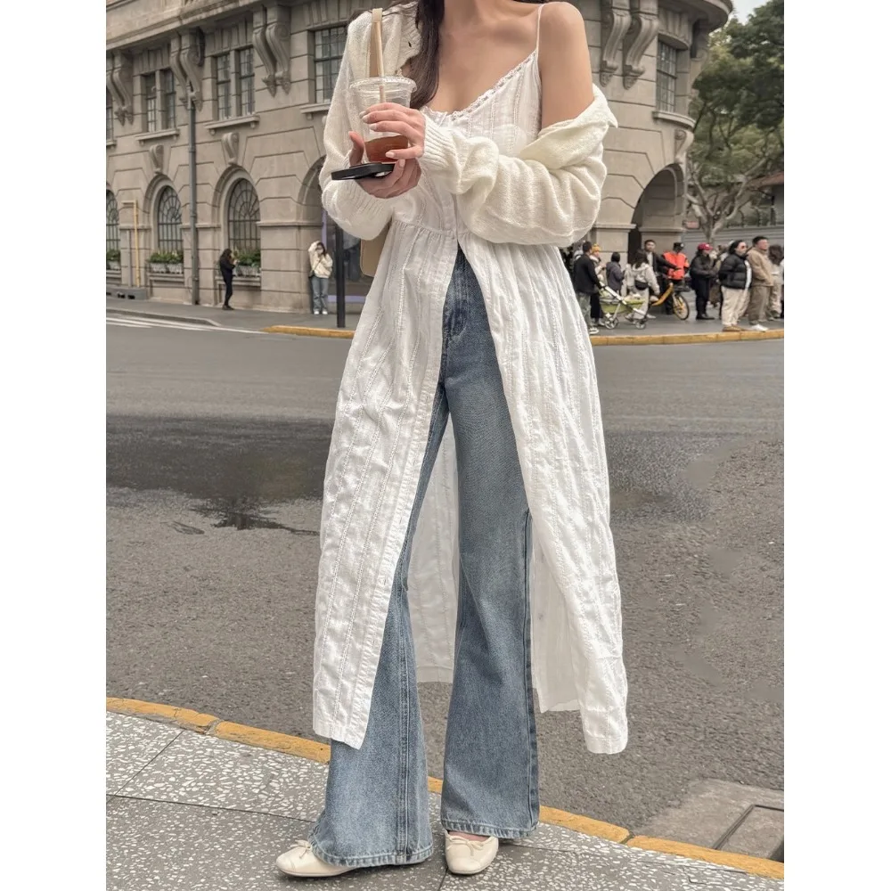 シンプルなシングルボタン刺繍ストラップドレス、花柄プリントコットン、春夏秋レディースワンピース、ファッショナブルなミニマリストデザイン