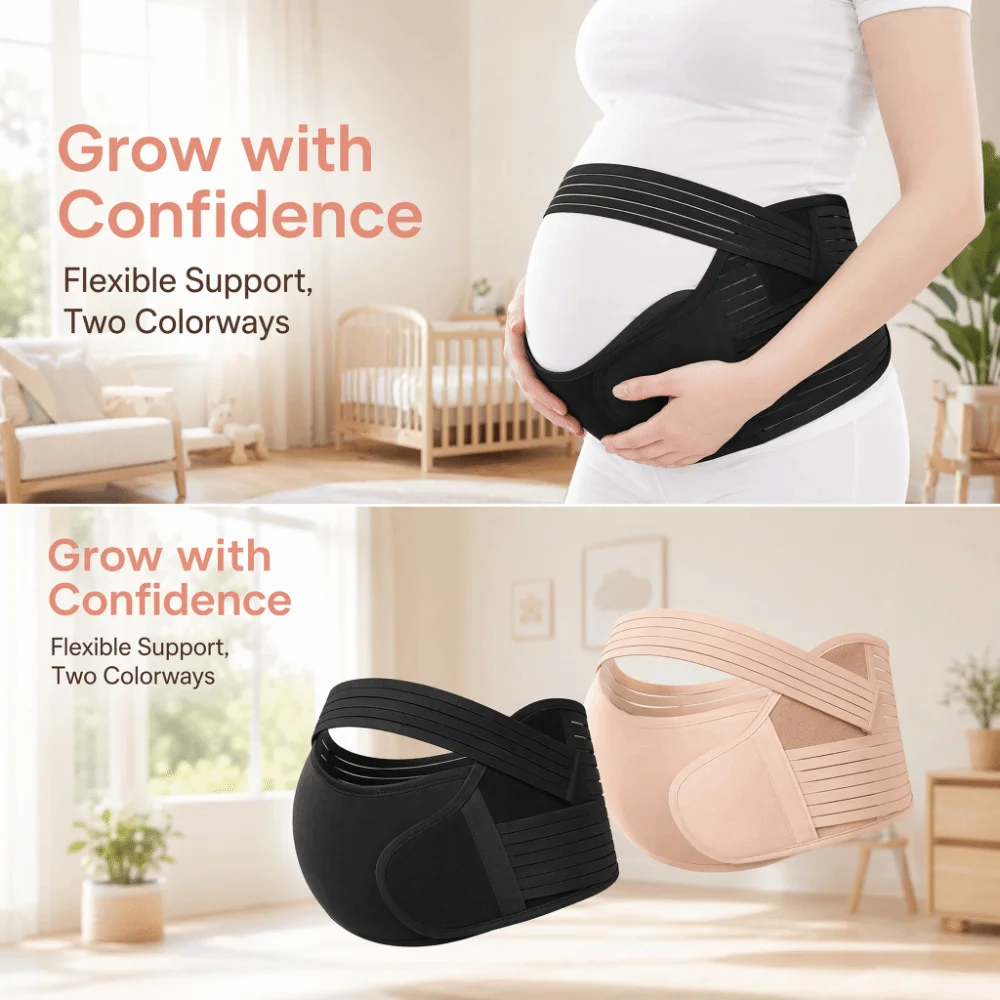 cinta-de-suporte-abdominal-para-gestantes-protetora-e-respiravel-ajustavel-faixa-pre-natal-elastica-para-apoio-na-cintura