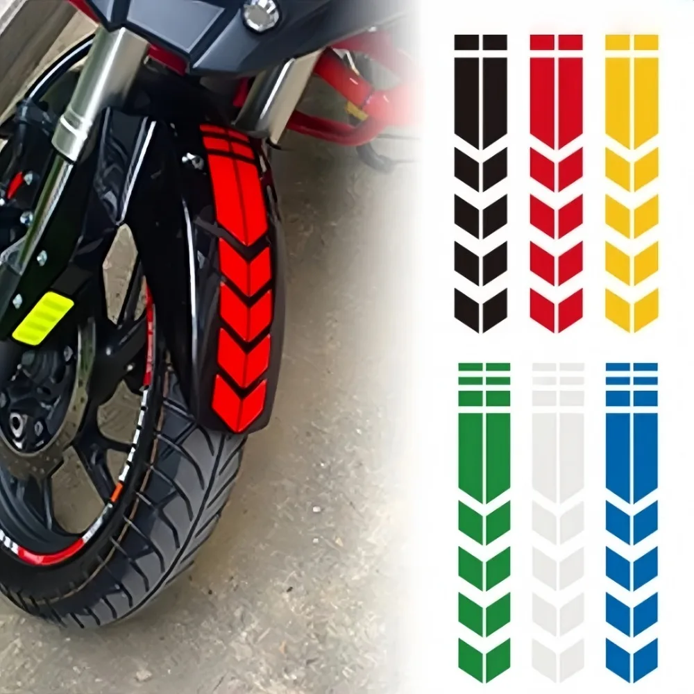 

Motorcycle Mudguard Stickers Reflective Strips Car Safety Warning Labels for Decorative Personalized Creative Waterproof Sticker