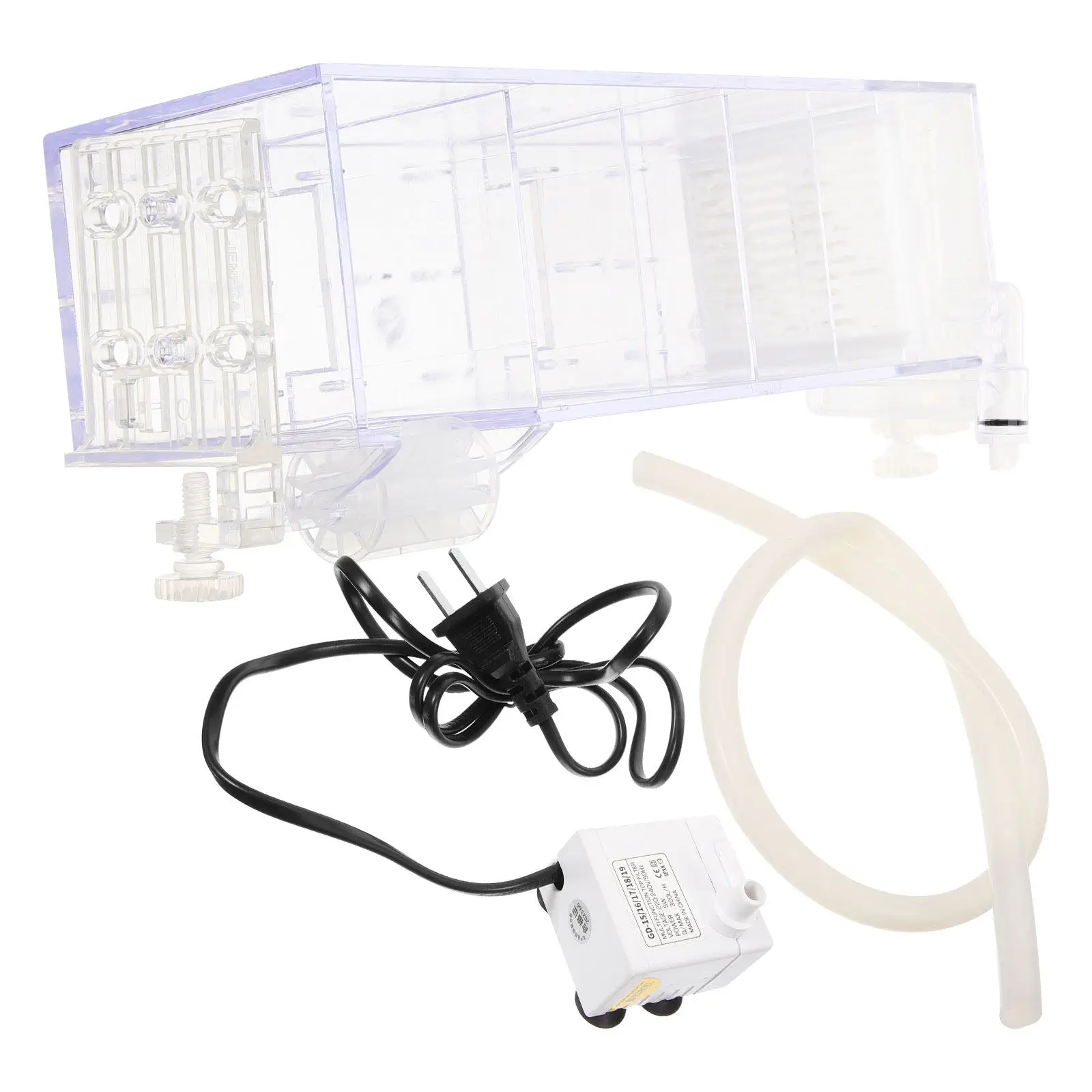 

Набор акриловых фильтрующих коробок для аквариума: прозрачный фильтр для очистки воды, кислородный насос, аксессуар для аквариума