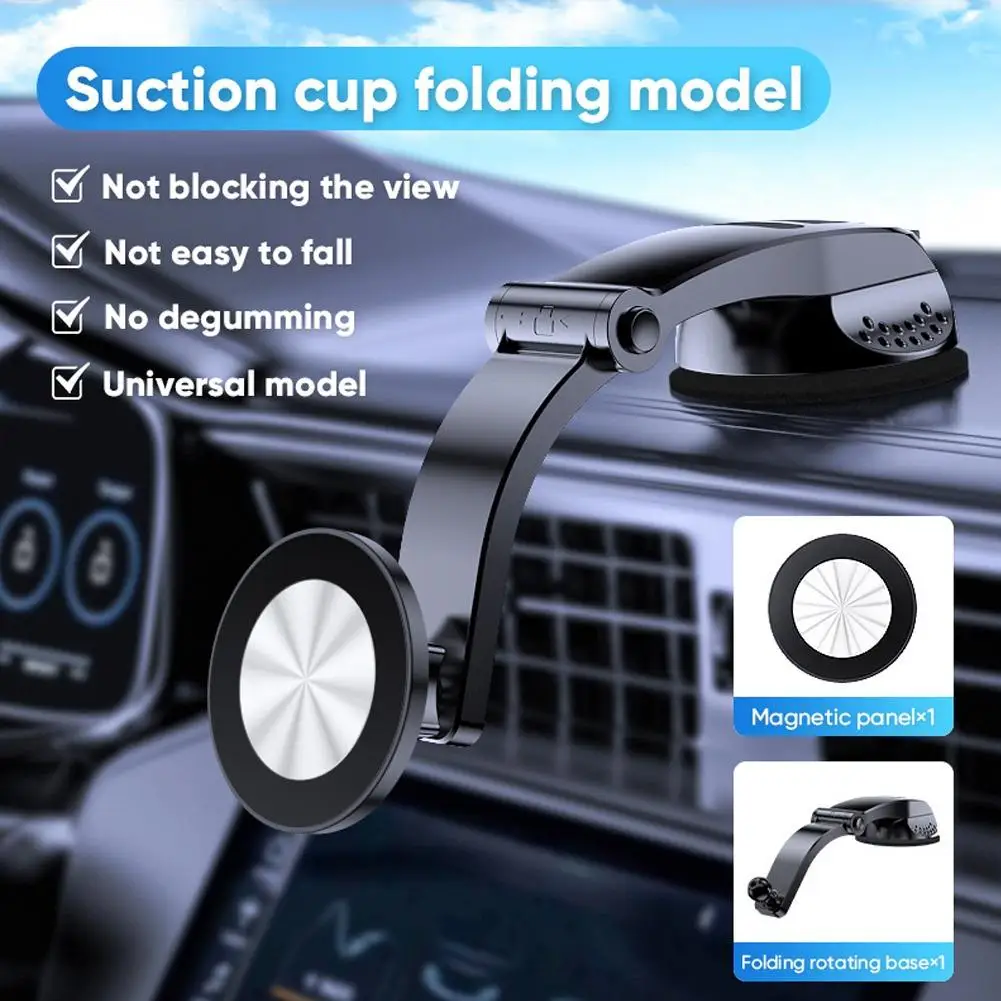 Car Phone Mount for Floating Central Control Screen Magnetic Shockproof Phone Holder Clip For New Energy Vehicle Navigation