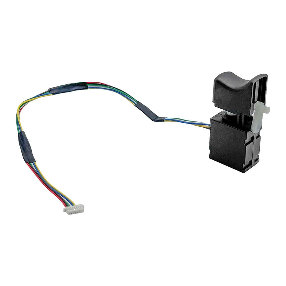 Brushless Lithium Hammer Switch 8 Pin 6 Wire Forward Reverse Control For P'ower Tool Replacement Part B'lack Plastic Component