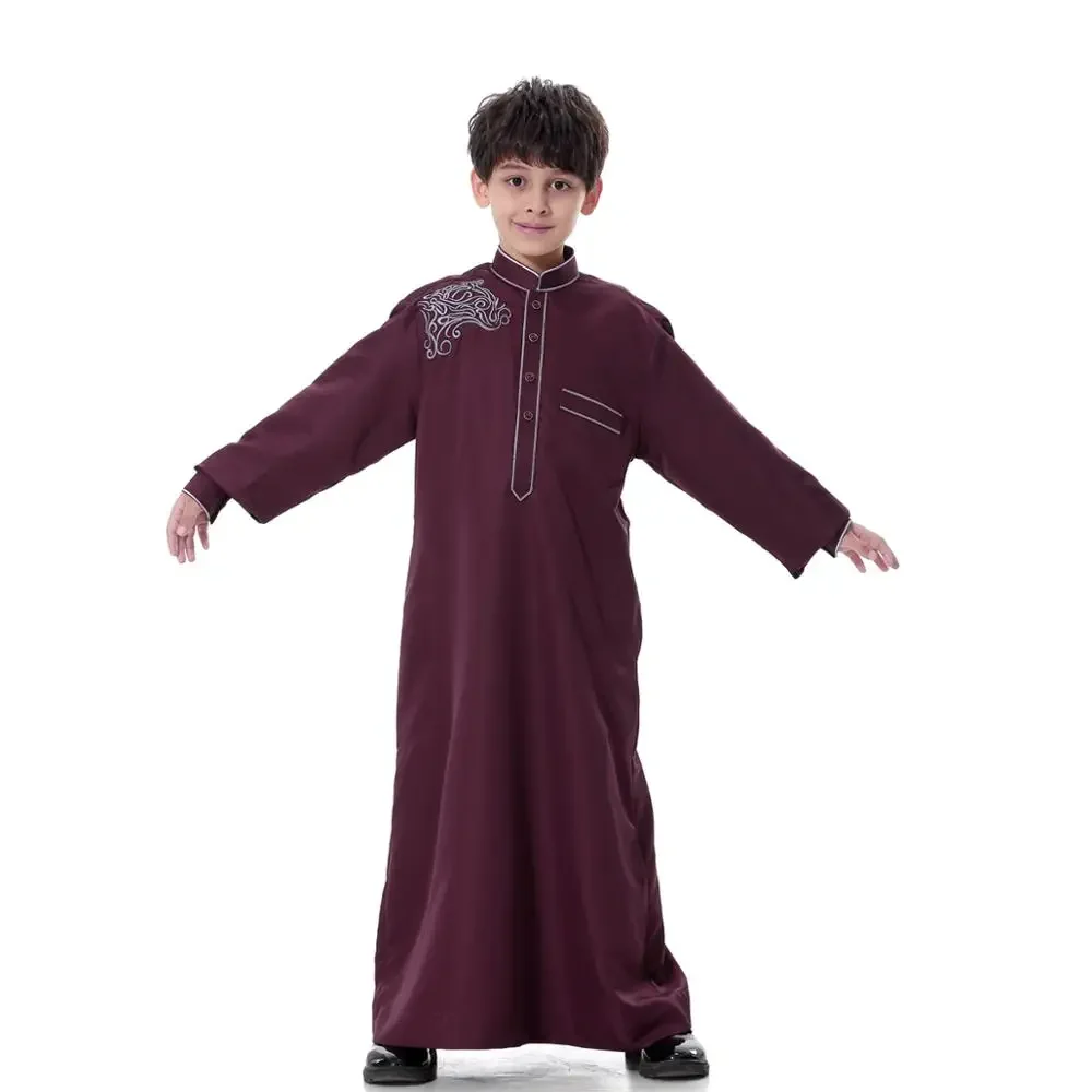 

Eid Boy Children Abaya Dubai Kaftan Oman Arabic Qatar Muslim Kids Robe Caftan Ramadan Ropa Musulmana Hombre Islamic Clothing