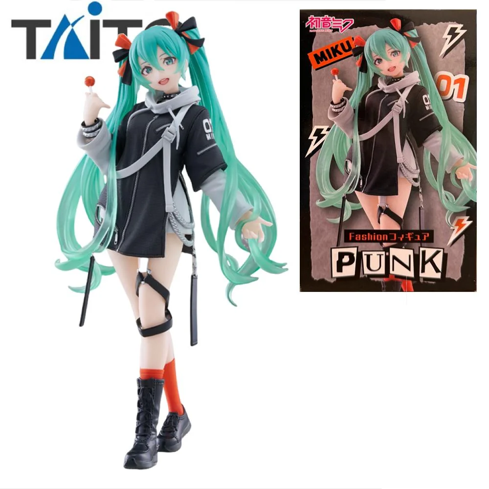 

Taito Original Fashion Hatsune Miku Punk Anime Action Figure Toys For Boys Girls Kids Children Birthday Gifts Collectible Model