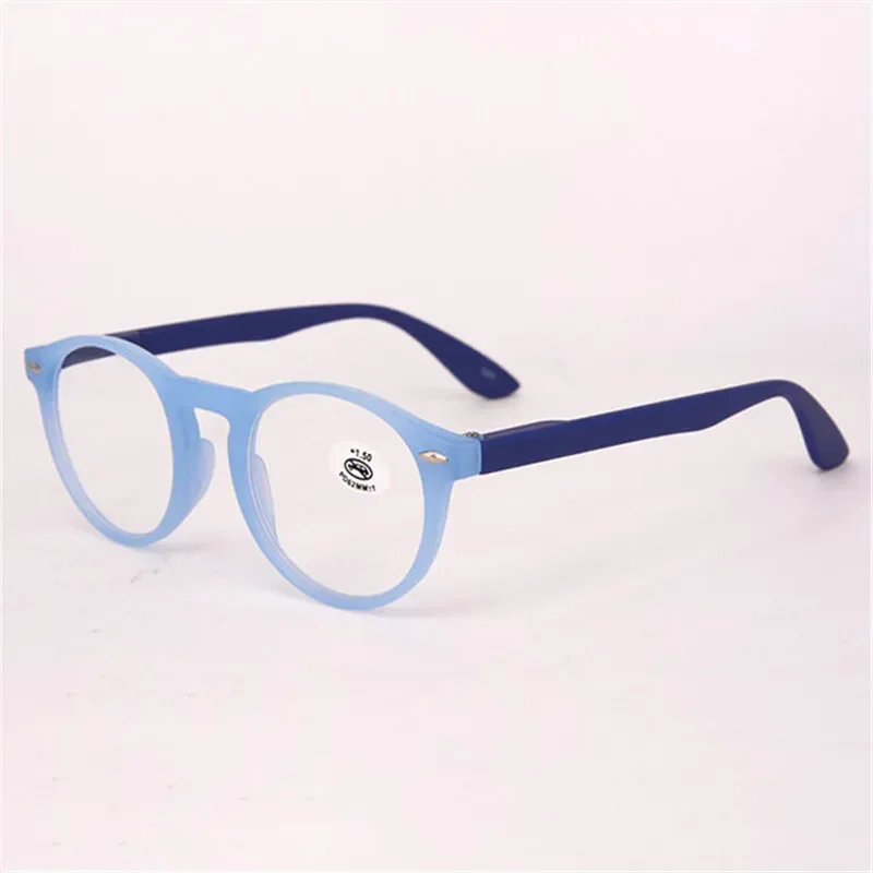Ultralight Red Leopard Print Reading Glasses Women Men Round Glasses Frames for Read Female Fashion Vintage Clear Eyeglasses image 2