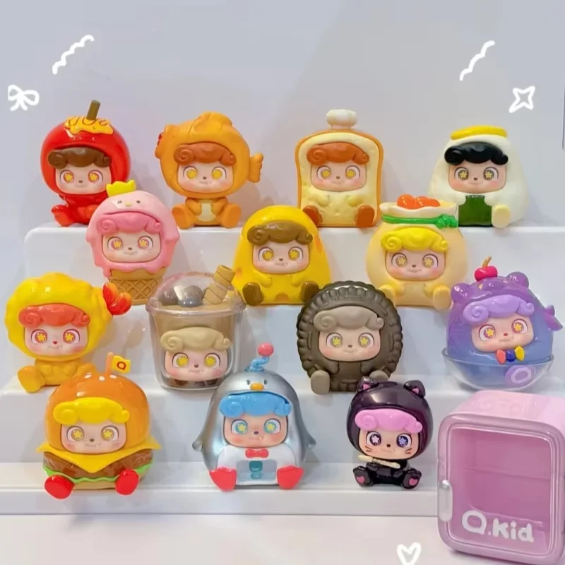 

Authentic Q Bao Street Food King Series Mini Trendy Blind Box Cute Doll Model Handmade Children's Toys Decorative Ornament Gift