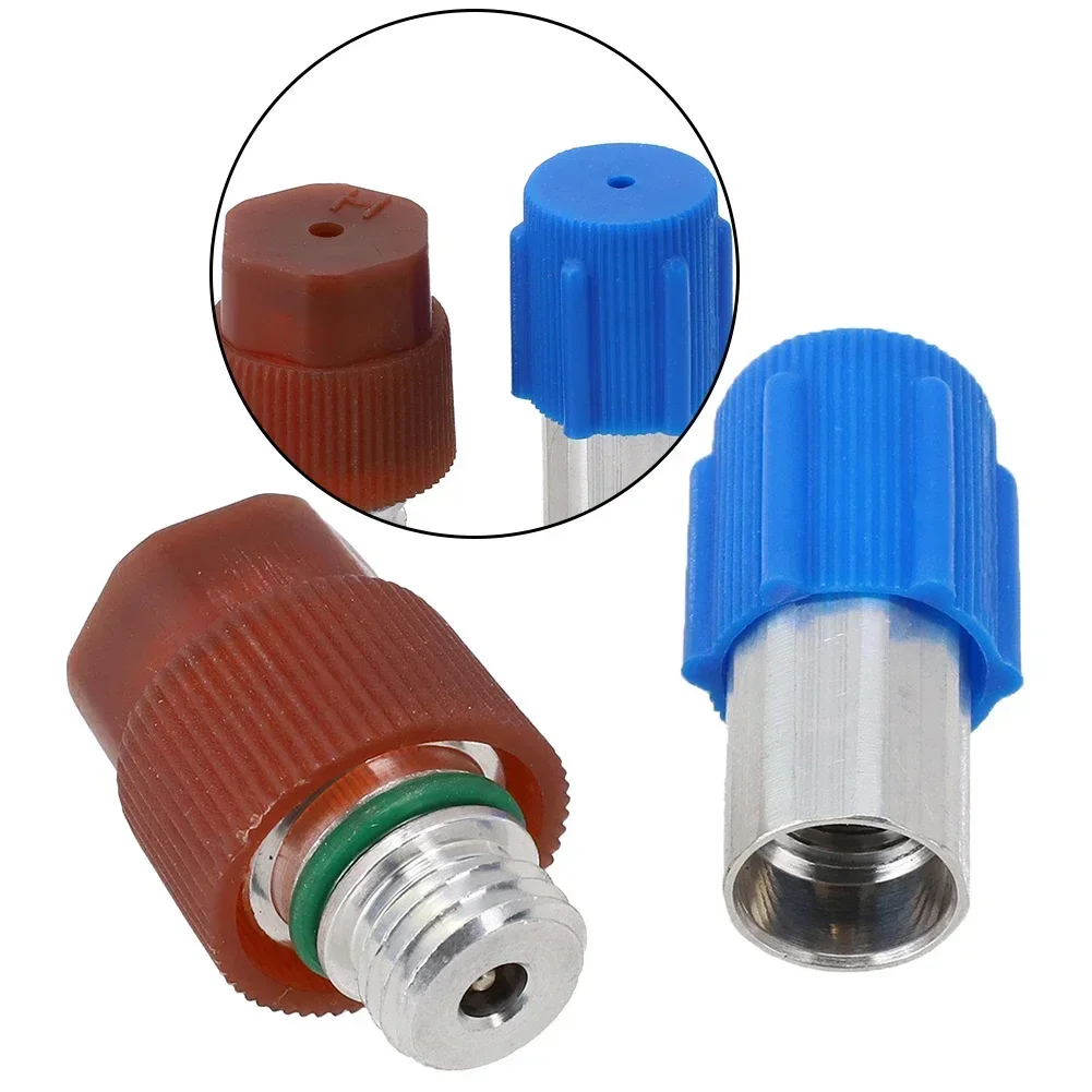 2X R134a Klimaanlage Hd Nd Adapter Für R134a Für FORD Klimaanlage Zubehör Anschlüsse Service Anschluss Set