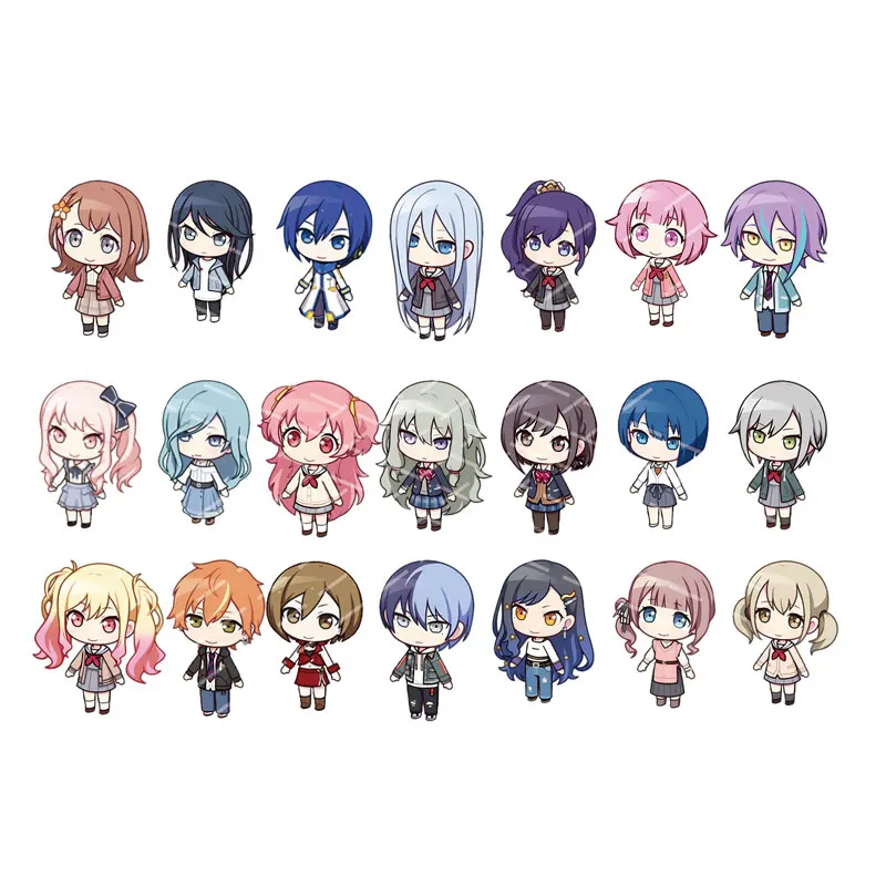 Anime PJSK Project Sekai Colorful Stage Brooches Accessories Acrylic Cute PJSK Kusanagi Nene Len Rin Pin Backpack Badge