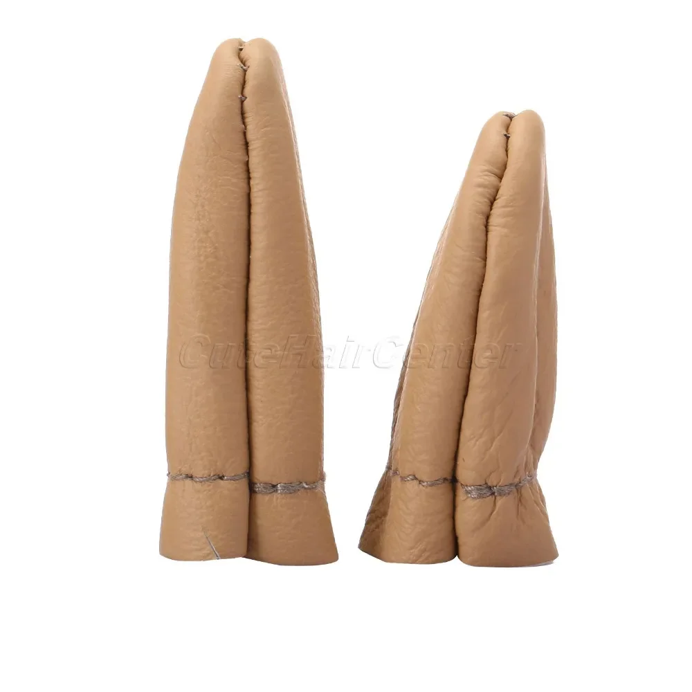 10pcs/5Pairs Thumb Index Thimble Finger Protector Leather Needle Felting Guard Forefinger sleeve Embroidery Needlework Hicello