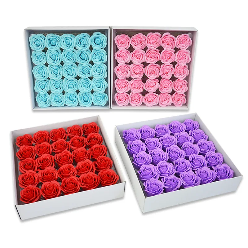 Cabeza de rosa de jabón grande de 5 capas, 7x8cm, ramo floral DIY, regalo, decoración de tienda del hogar, día de la madre, cumpleaños, San Valentín, boda, baby shower