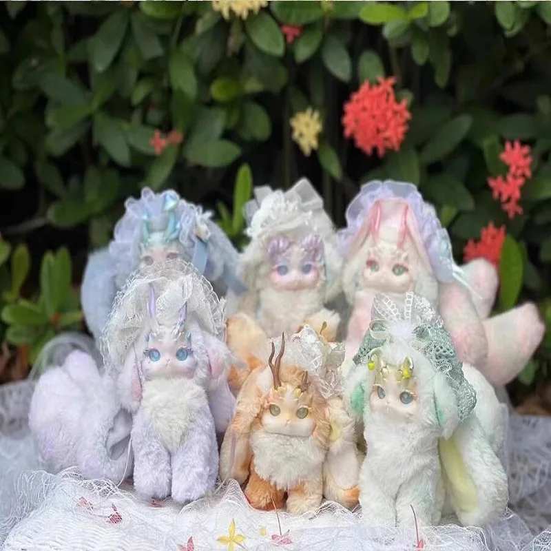 

Original Authentic Spot Rabbit Rabbit Dragon Fantasy Forest Biological Tea Party Series Trendy Play Blind Box Plush Figurine Gi