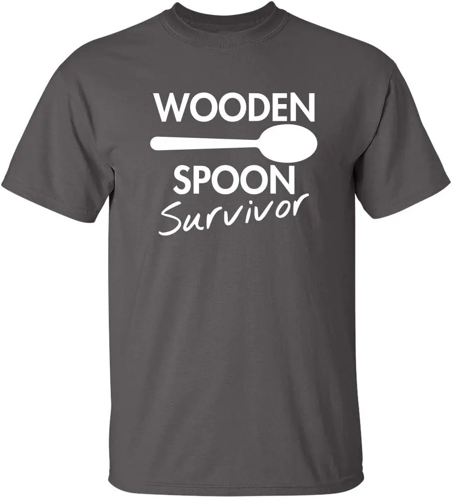 Wooden Spoon Survivor Adult Humor Mens GraphNovelty SarcastFunny T Shirt