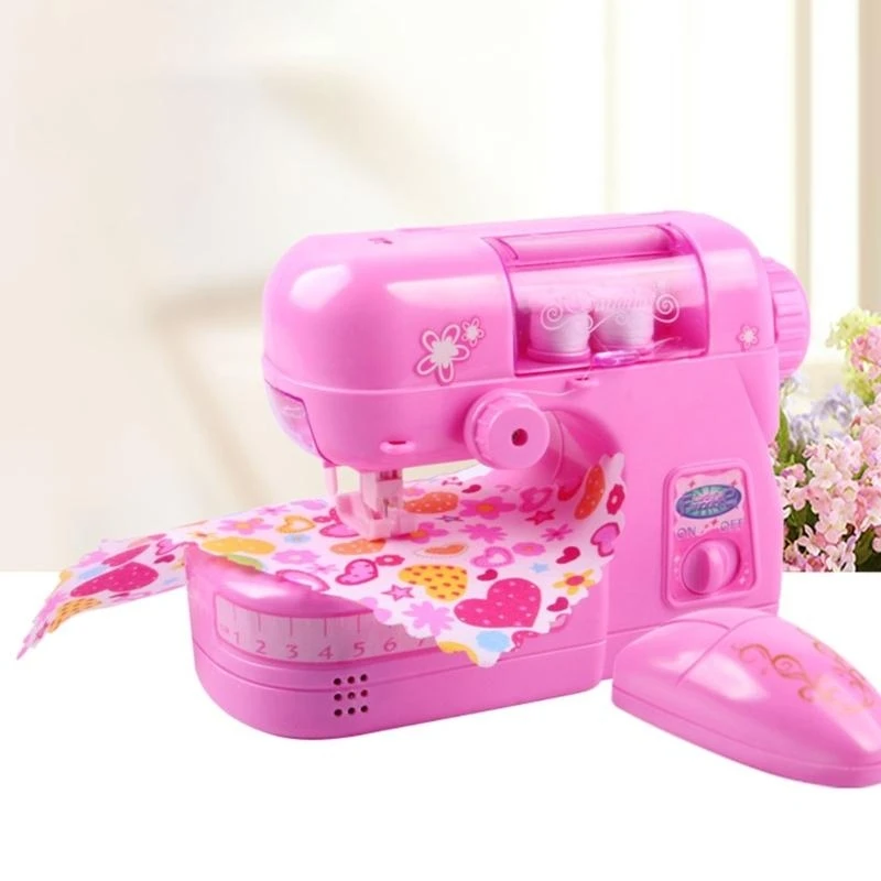 Y4QA Máy may đồ chơi Đồ chơi chiếu sáng nghệ thuật thủ công đồ chơi trẻ cho các cô gái thực hành khâu