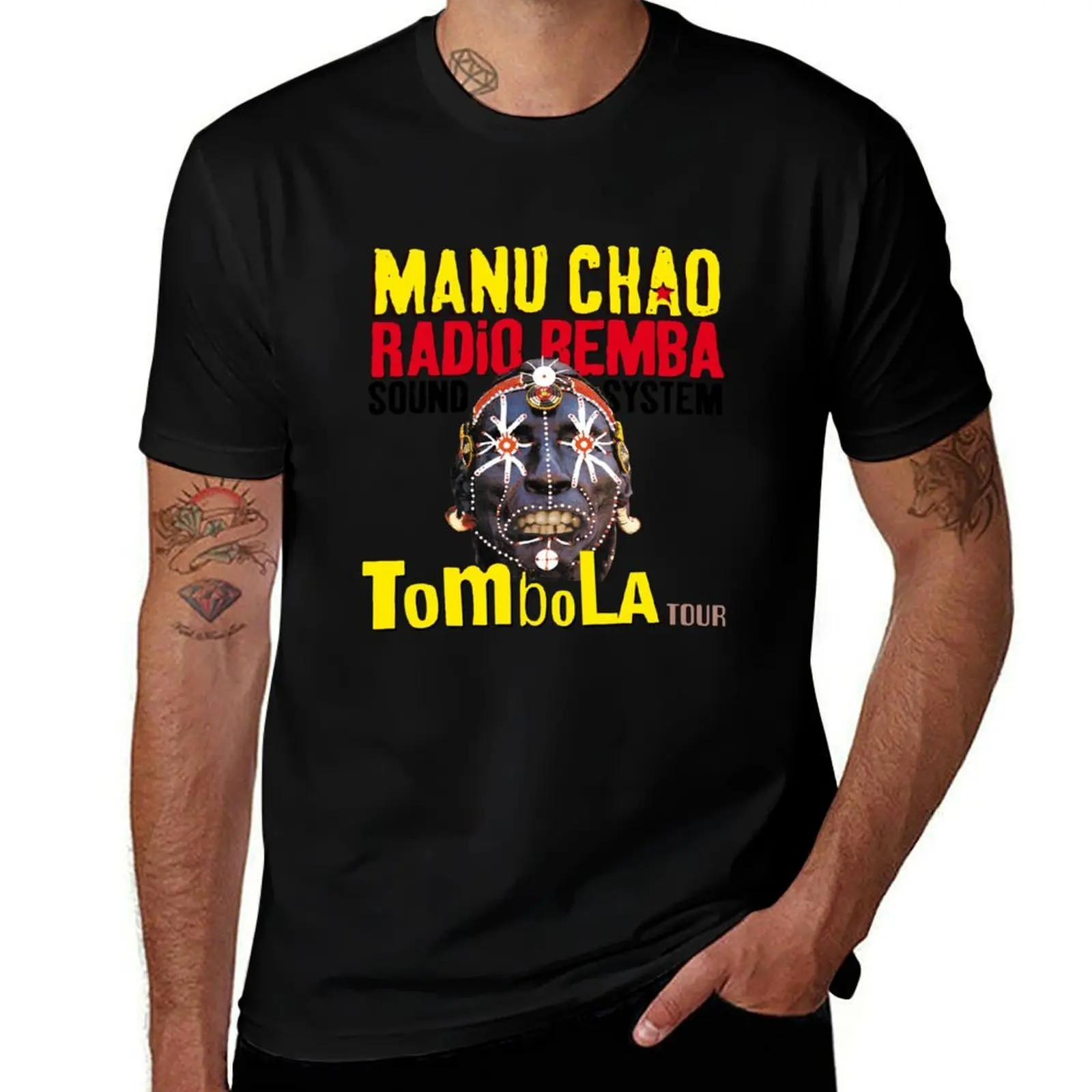 Tombola Tour Manu Chao Radio Bemba Sound System T-Shirt funny t shirts dark humor T-Shirt