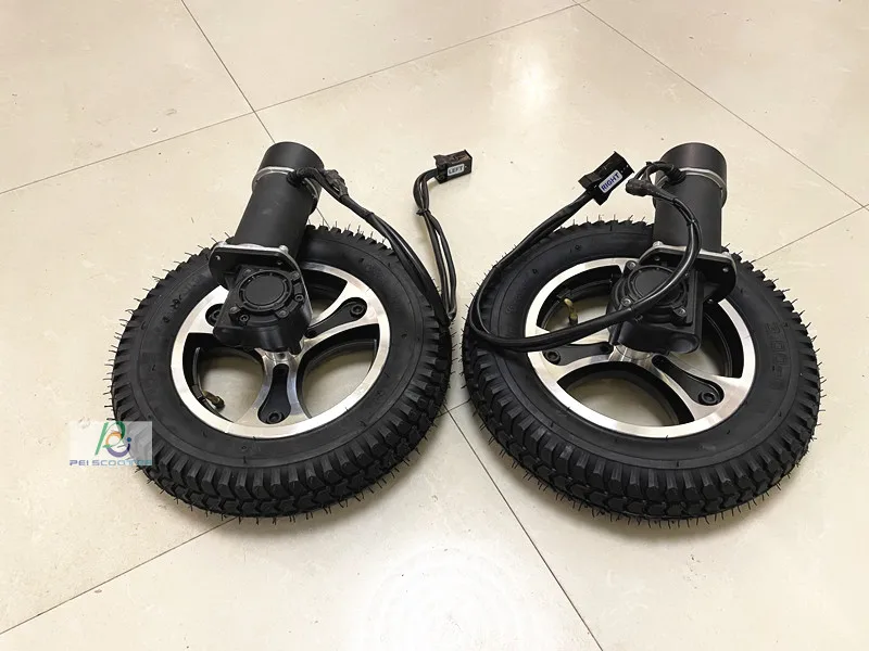 Brushed geared wheelchair mobility scooter robot dc motors with electromagnetic brake and 3.0-8 wheels PEWM200W