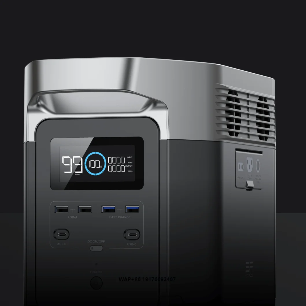 

ECOFLOW DELTA Power Station for Outdoor Home Backup Off Grid Power Supply Fast Charging 1800W AC Output Solar Charging