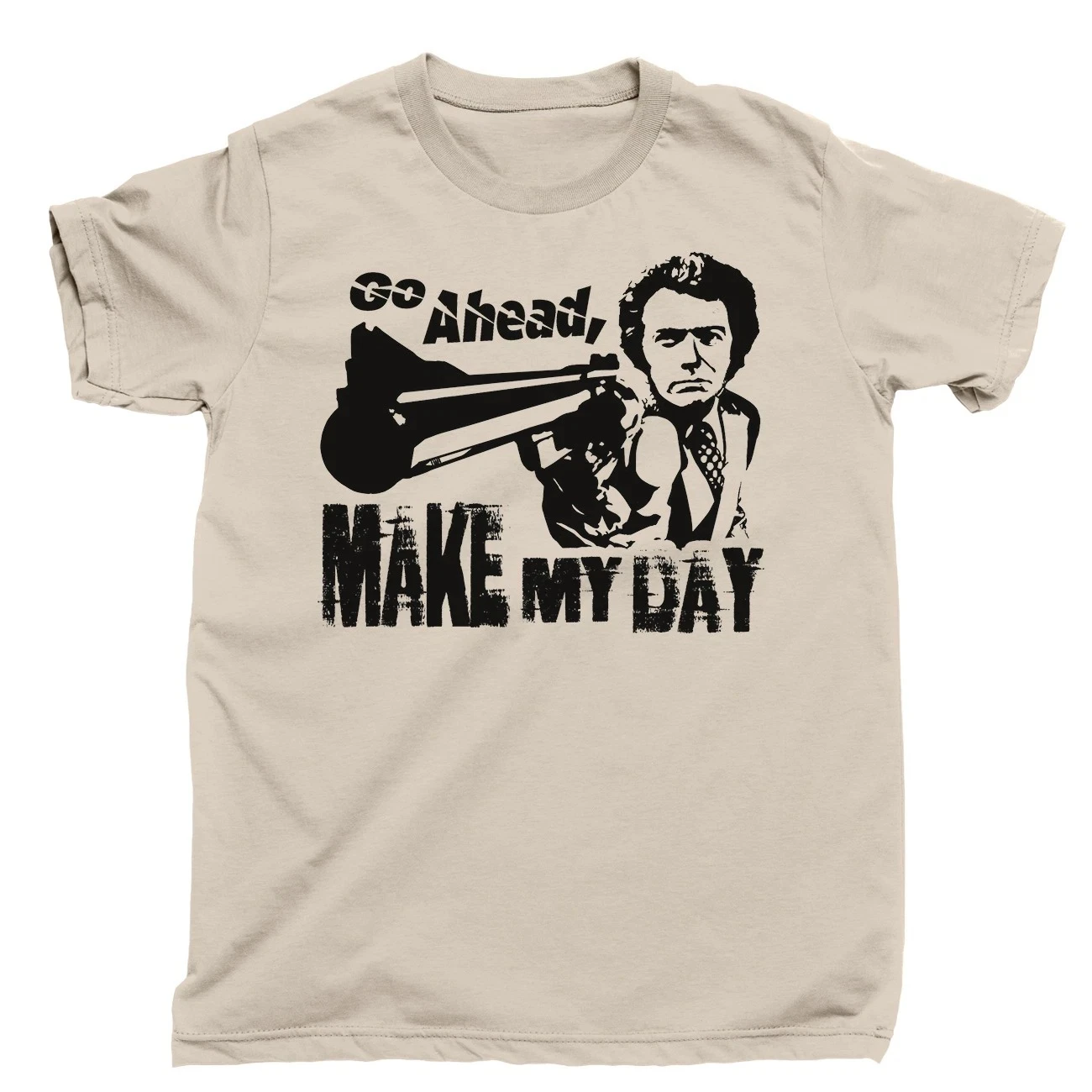 MAKE MY DAY T Shirt Dirty Harry Clint Eastwood Movie Tee DVD Blu Ray Collection Men's T-Shirt Short Sleeve for All-Season
