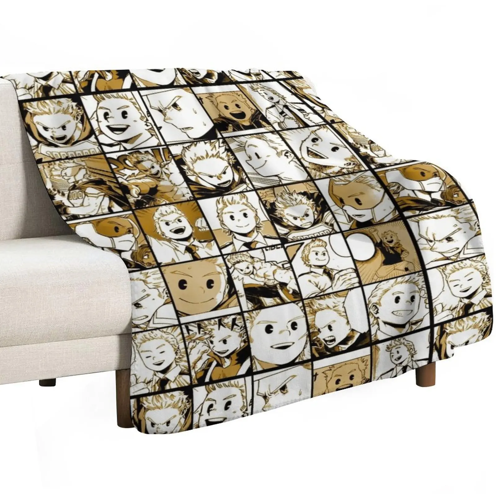 Mirio Togata Collage color version Throw Blanket Stuffeds for winter Decorative Throw manga Decorative Sofas Sofa Quilt Blankets