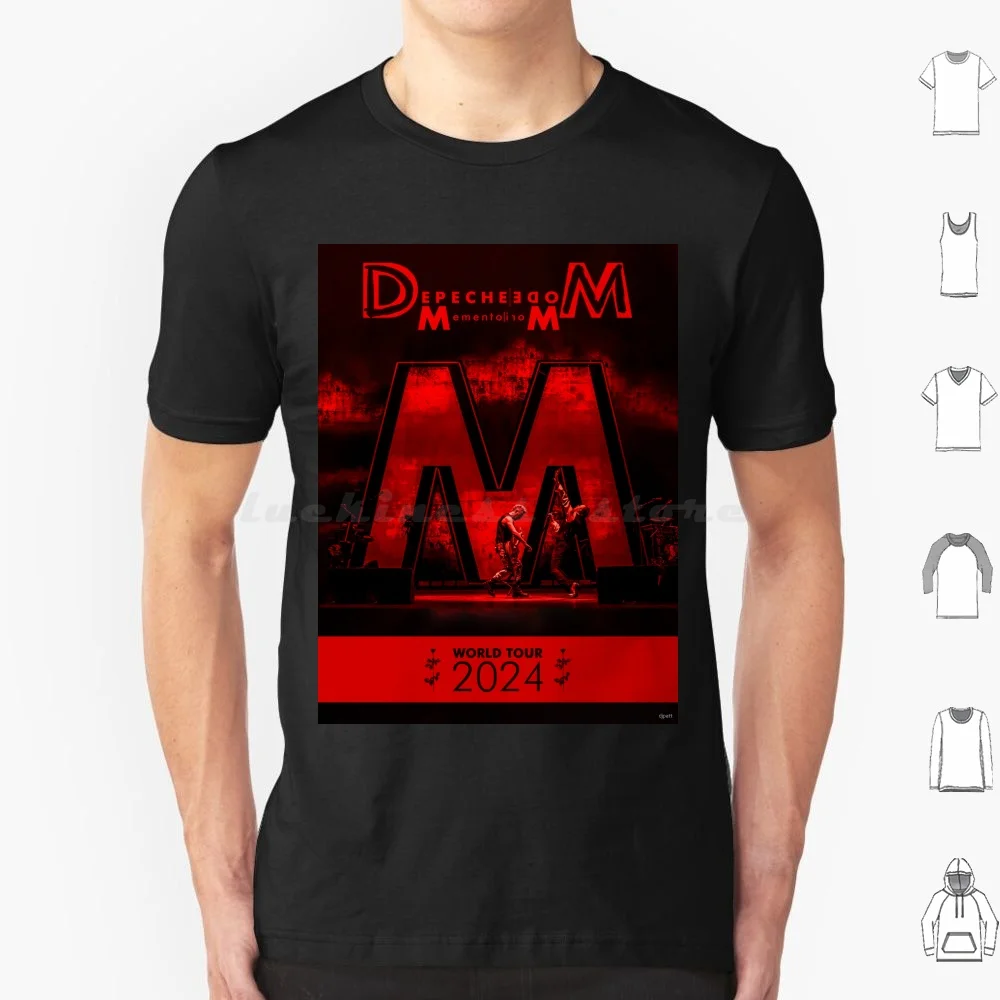 Camiseta de colección de modos 157 de talla grande, 100% algodón, diseño gráfico, canciones de los años 80, Psycho Glitch, carriera, vídeos, lista de reproducción rosa