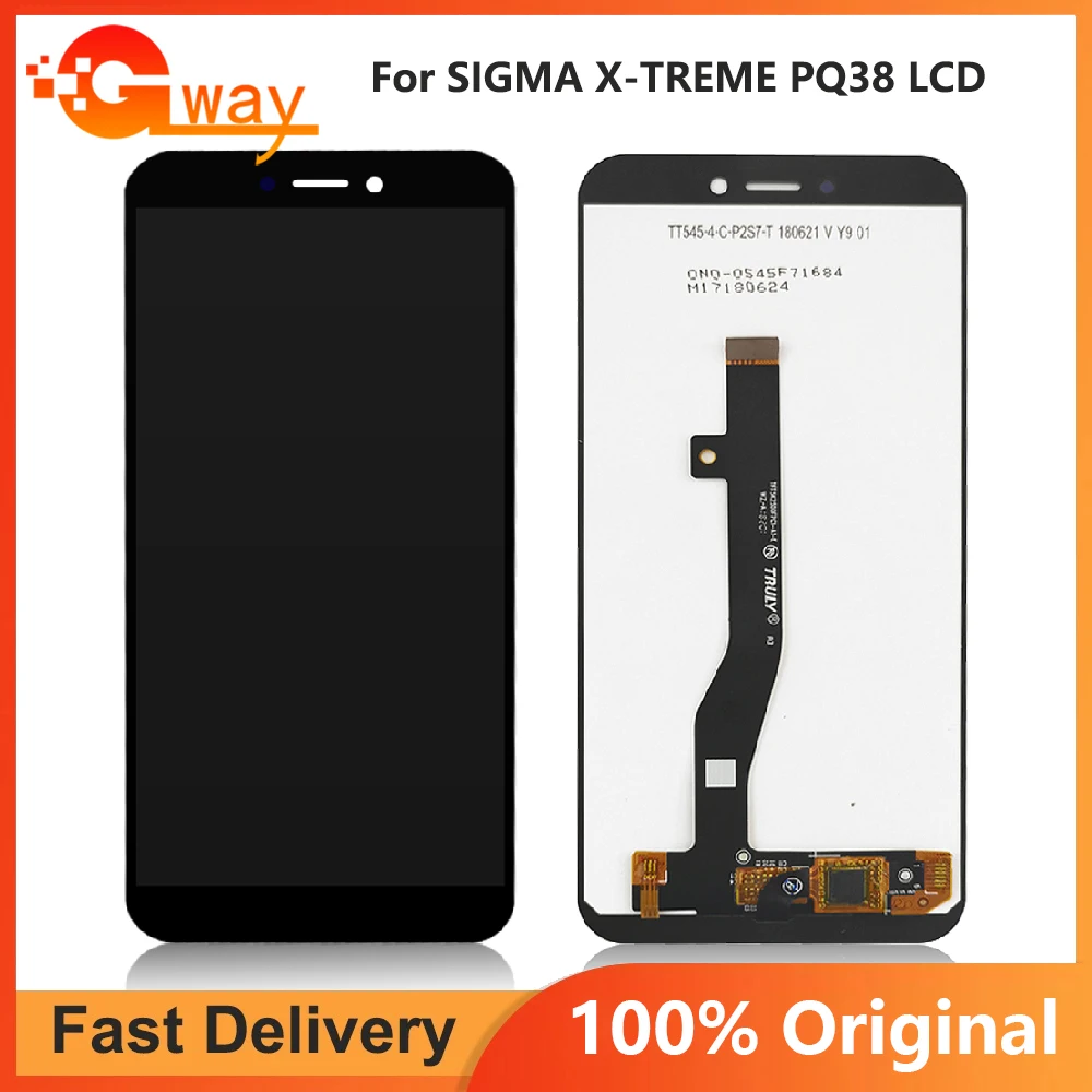 

For Sigma X-treme PQ38 LCD Display+Touch Screen100% Original Tested LCD Digitizer Glass Panel Replacement For Sigma PQ38 LCD