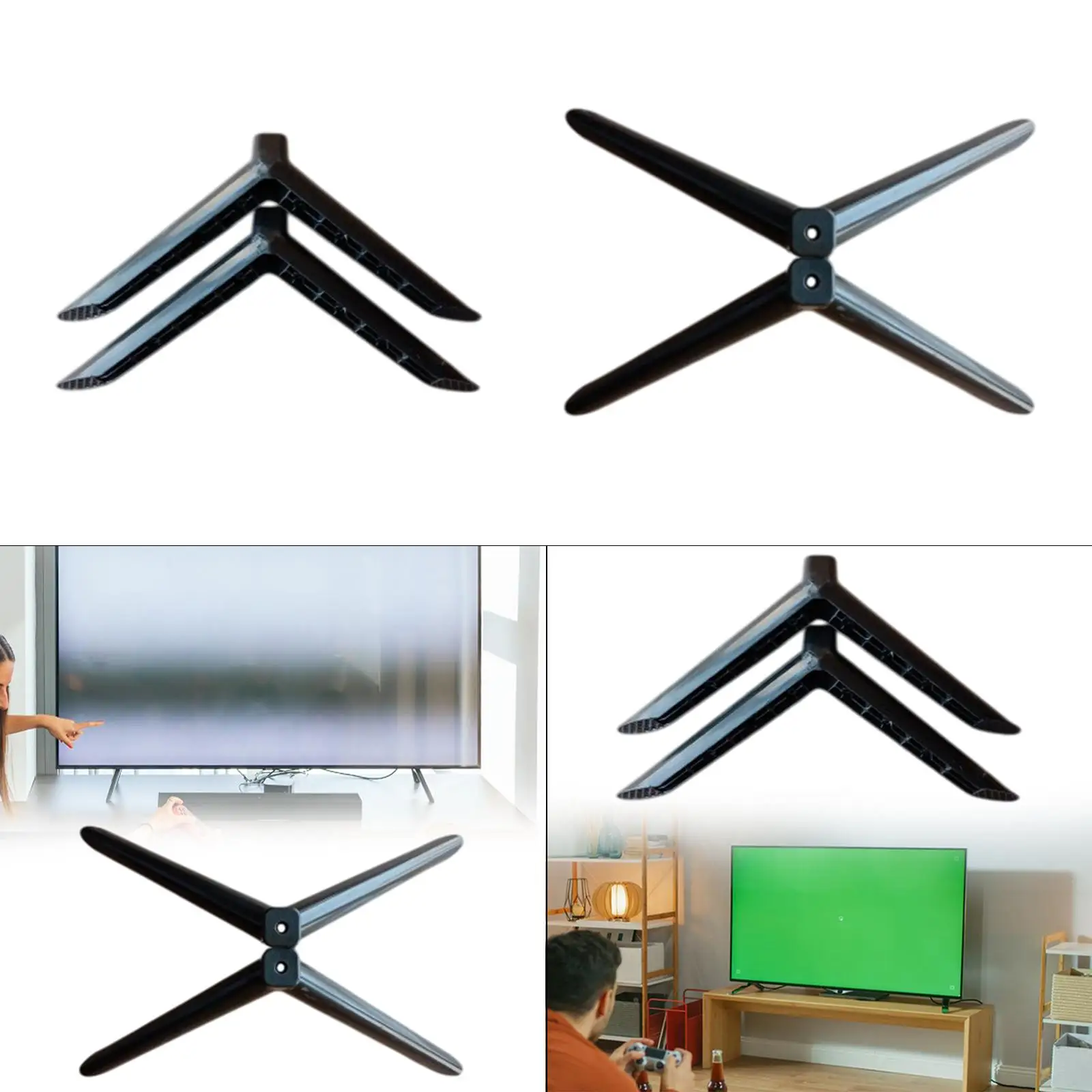 2 Pieces TV Basic Premium Practical Putical Doors Usable Replace the