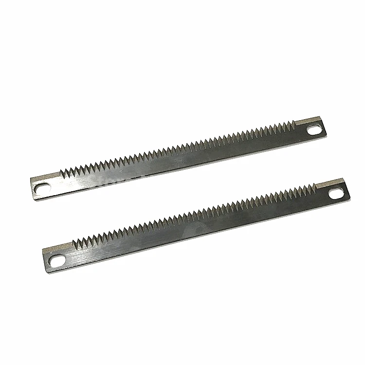 10 Pcs Vertical Packing Machine Cutting Blade Fine Tooth Blade 185x15x2mm Serrated Tools Knives Packing Machine Knife