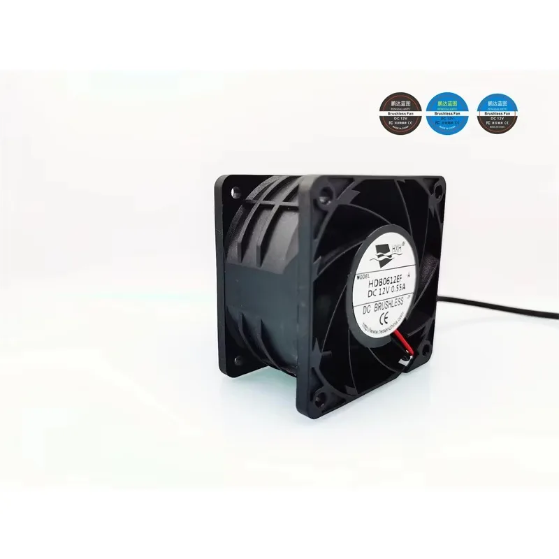 pa 60*60*38MM HDB0612EF high-turning violence 8500 to 6038 6CM 12V dual-ball cabinet chassis cooling fan.