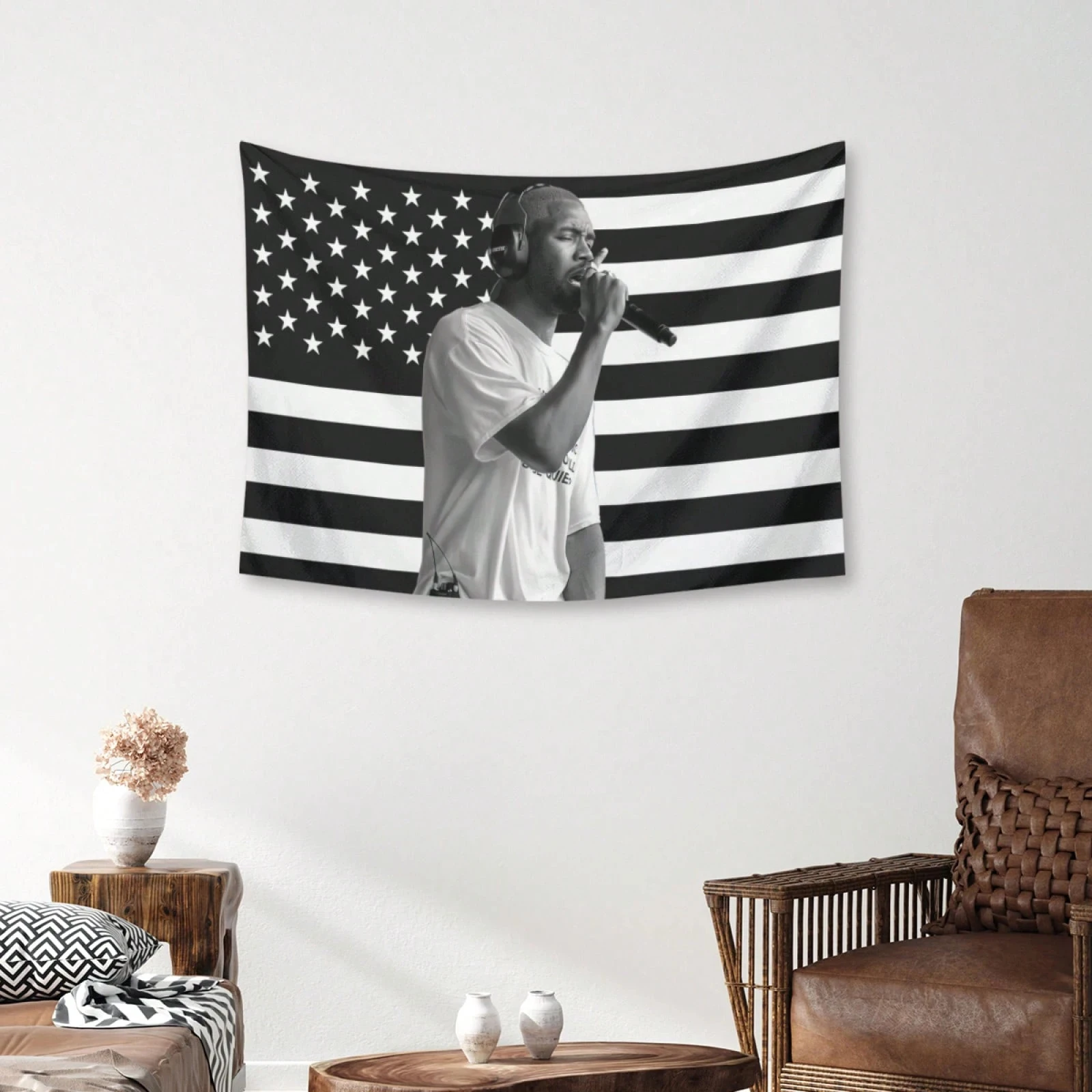 1 Stück Frank Wandteppich Ozeanrosa Amerika-Flagge Rap Wandteppich Decke Lustiges Poster für Studentenwohnheim Dekoration Raumdekoration Geschenk