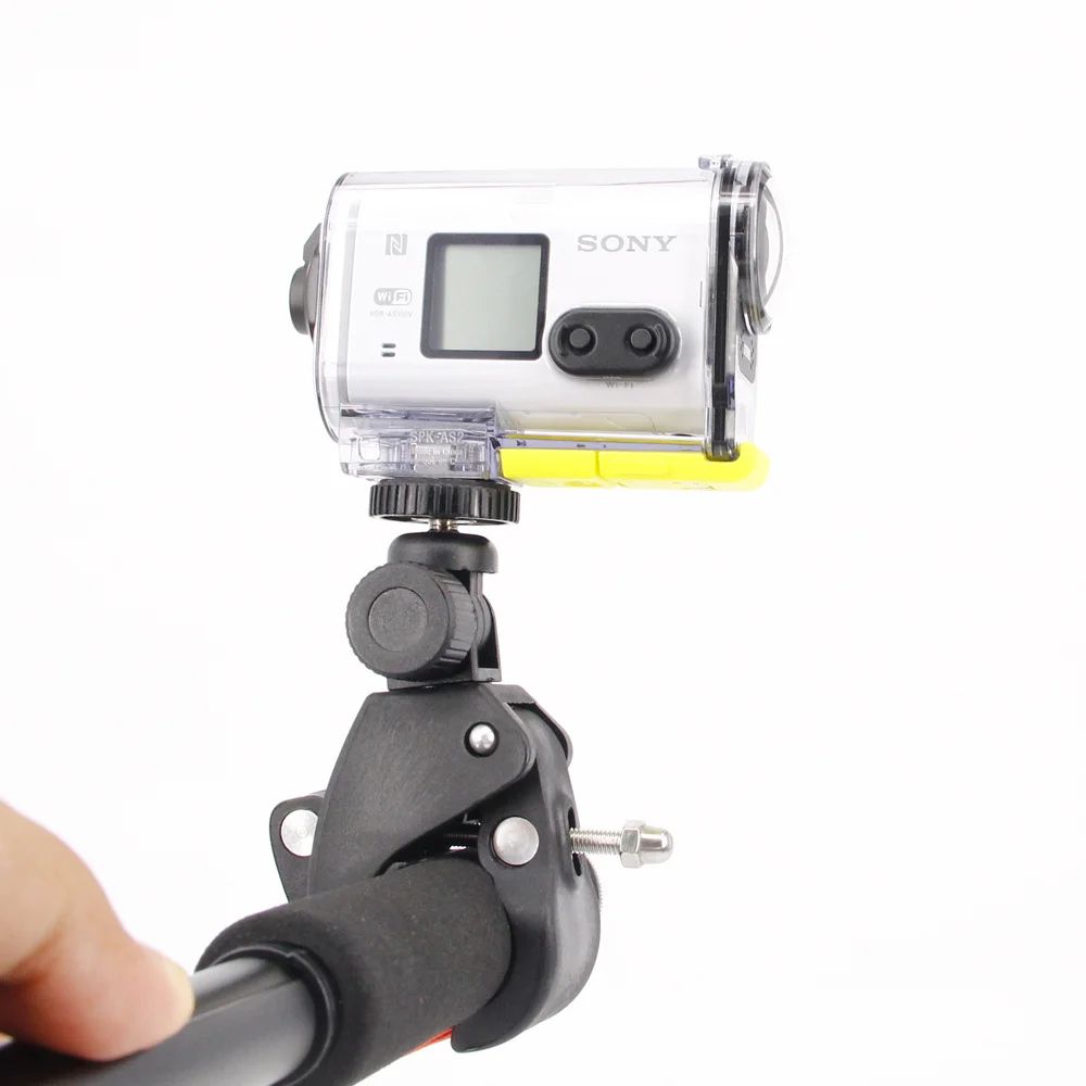 Спортивная камера, крепление на рулонную планку, держатель для камеры для велосипеда, многоугольный для камеры Canon, Nikon, Sony и GPS и т. д.