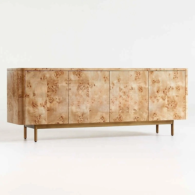 multi-functional tea cabinet, wine cabinet against the wall, wabi-sabi wind entrance decorative cabinet, TV cabinet