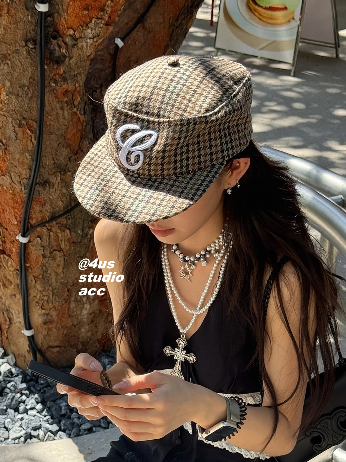 

New Flat Top Retro Duckbill Cap for Women Embroidered Duckbill Cap Casual Versatile Flat Brim Baseball Cap for Men Trendy